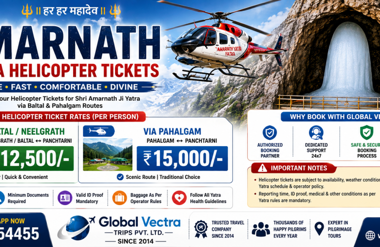 Amarnath Yatra Helicopter Booking for 2027